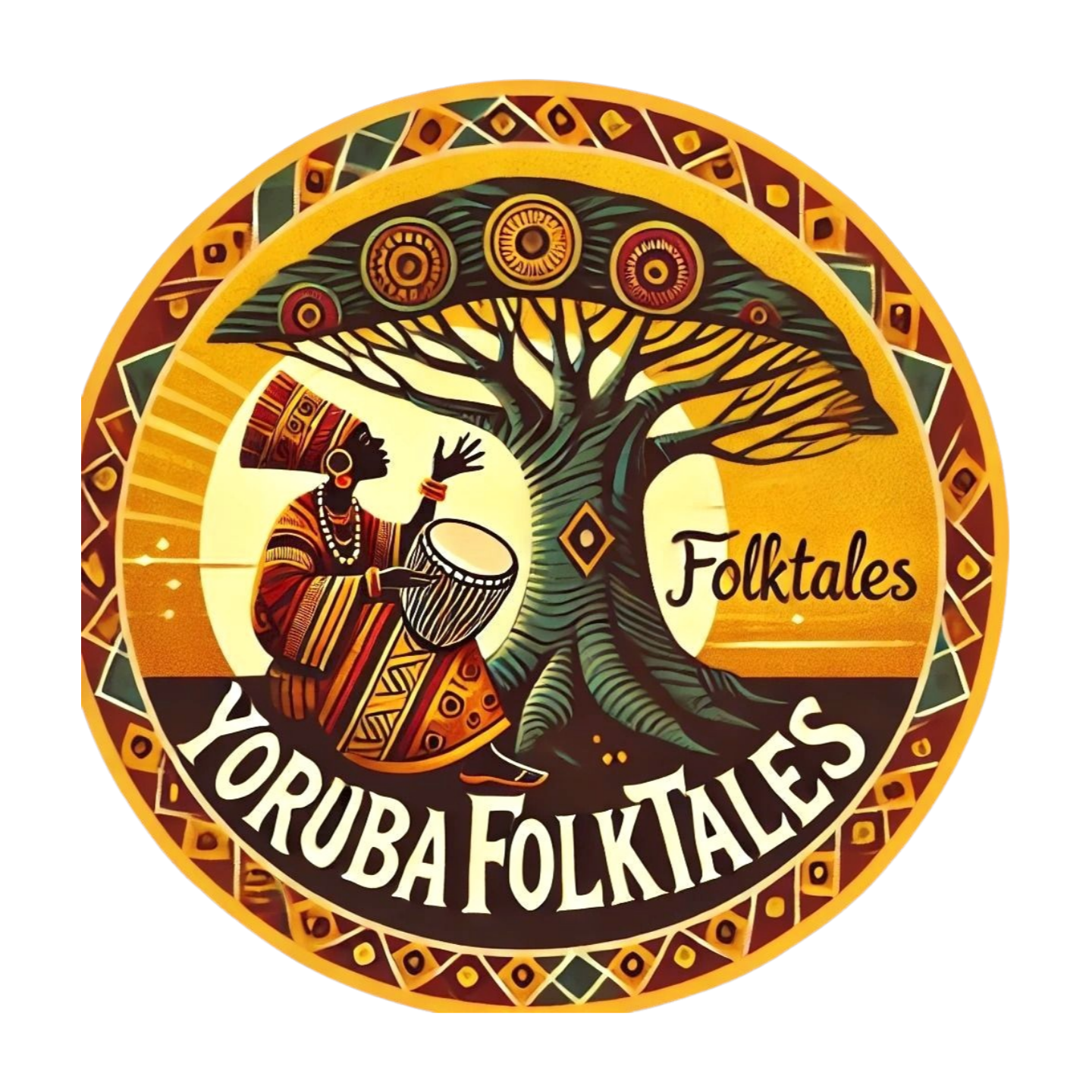 Yoruba folktales illustration